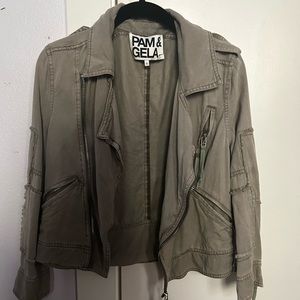 Pam and Gela Army/Grey Jacket